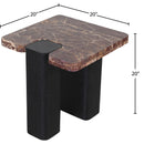Meridian Ravenna Burgundy End Table IMAGE 7