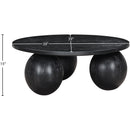Meridian Fitch Black Oak Veneer Coffee Table IMAGE 6