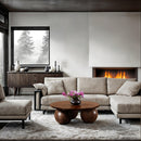 Meridian Fitch Brown Oak Veneer Coffee Table IMAGE 2