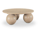 Meridian Fitch Natural Oak Veneer Coffee Table IMAGE 1