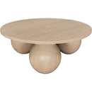 Meridian Fitch Natural Oak Veneer Coffee Table IMAGE 4
