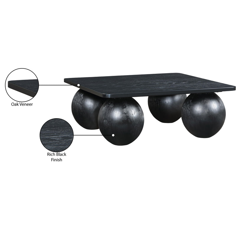 Meridian Fitch Black Oak Veneer Coffee Table IMAGE 7