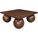 Meridian Fitch Brown Oak Veneer Coffee Table IMAGE 4