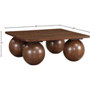 Meridian Fitch Brown Oak Veneer Coffee Table IMAGE 6