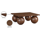 Meridian Fitch Brown Oak Veneer Coffee Table IMAGE 7