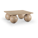 Meridian Fitch Natural Oak Veneer Coffee Table IMAGE 1