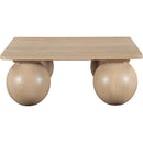 Meridian Fitch Natural Oak Veneer Coffee Table IMAGE 3