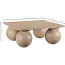 Meridian Fitch Natural Oak Veneer Coffee Table IMAGE 6