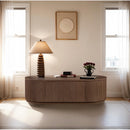 Meridian Moana Brown Rubberwood Coffee Table IMAGE 2