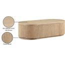 Meridian Moana Natural Rubberwood Coffee Table IMAGE 10