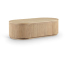 Meridian Moana Natural Rubberwood Coffee Table IMAGE 1