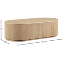 Meridian Moana Natural Rubberwood Coffee Table IMAGE 9