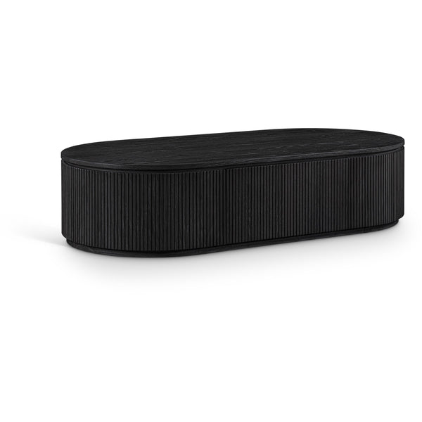 Meridian Moana Black Rubberwood Coffee Table IMAGE 1