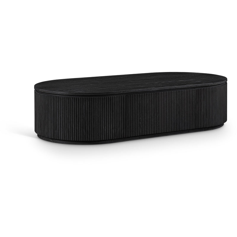 Meridian Moana Black Rubberwood Coffee Table IMAGE 1