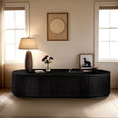 Meridian Moana Black Rubberwood Coffee Table IMAGE 2