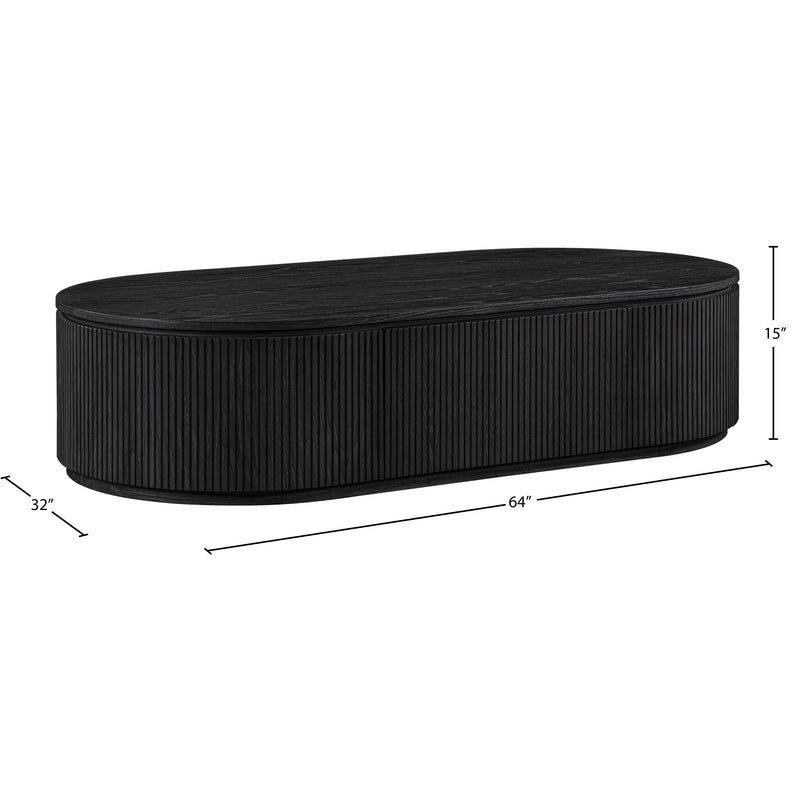 Meridian Moana Black Rubberwood Coffee Table IMAGE 8