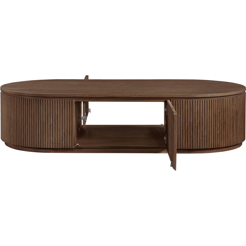 Meridian Moana Brown Rubberwood Coffee Table IMAGE 5