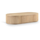 Meridian Moana Natural Rubberwood Coffee Table IMAGE 1