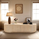 Meridian Moana Natural Rubberwood Coffee Table IMAGE 2