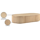 Meridian Moana Natural Rubberwood Coffee Table IMAGE 9