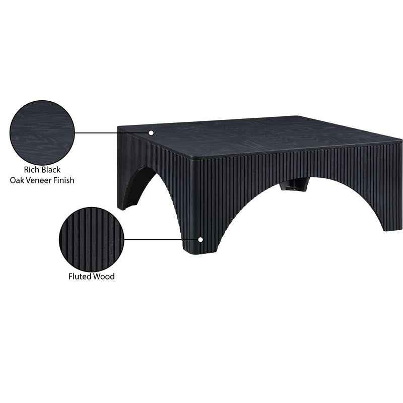 Meridian Eloise Black Oak Veneer Coffee Table IMAGE 7