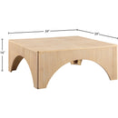 Meridian Eloise Natural Oak Veneer Coffee Table IMAGE 6
