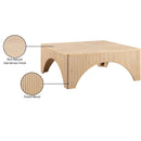 Meridian Eloise Natural Oak Veneer Coffee Table IMAGE 7