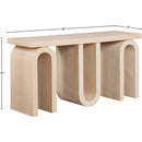Meridian Westbourne Natural Console Table IMAGE 7