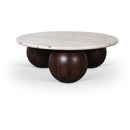 Meridian Treviso Beige Marble Coffee Table IMAGE 1