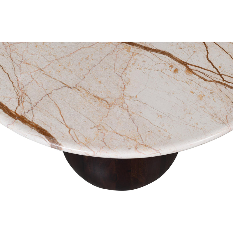 Meridian Treviso Beige Marble Coffee Table IMAGE 6
