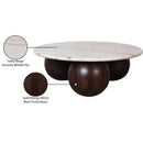 Meridian Treviso Beige Marble Coffee Table IMAGE 8