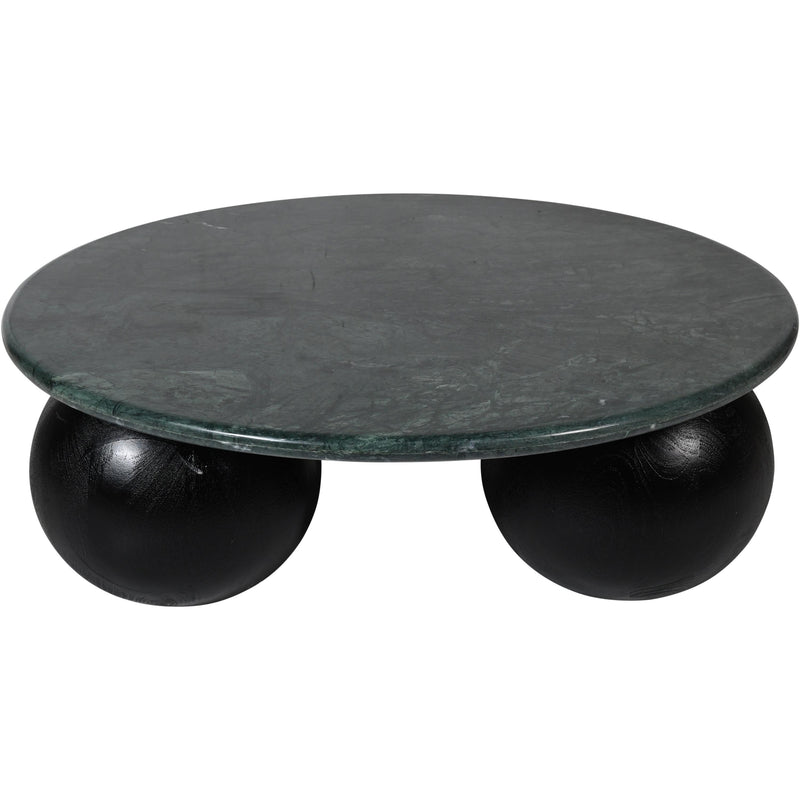 Meridian Treviso Green Marble Coffee Table IMAGE 4