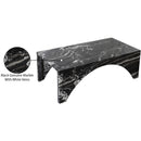 Meridian Palermo Black Marble Coffee Table IMAGE 10