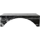 Meridian Palermo Black Marble Coffee Table IMAGE 3