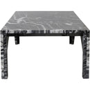 Meridian Palermo Black Marble Coffee Table IMAGE 4
