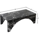Meridian Palermo Black Marble Coffee Table IMAGE 9