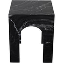Meridian Palermo Black Marble End Table IMAGE 4