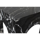 Meridian Palermo Black Marble End Table IMAGE 5