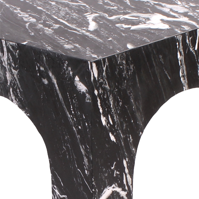 Meridian Palermo Black Marble End Table IMAGE 7