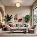 Meridian Palermo Brown Marble Coffee Table IMAGE 2