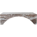 Meridian Palermo Brown Marble Coffee Table IMAGE 3