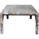 Meridian Palermo Brown Marble Coffee Table IMAGE 4