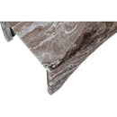 Meridian Palermo Brown Marble Coffee Table IMAGE 5