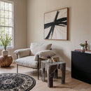 Meridian Palermo Brown Marble End Table IMAGE 2