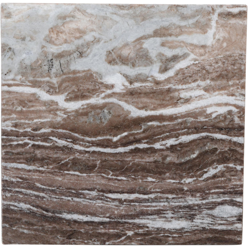 Meridian Palermo Brown Marble End Table IMAGE 6