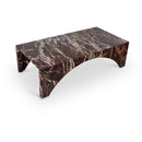 Meridian Palermo Cherry Marble Coffee Table IMAGE 1