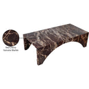 Meridian Palermo Cherry Marble Coffee Table IMAGE 9