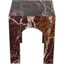 Meridian Palermo Cherry Marble End Table IMAGE 4