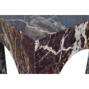 Meridian Palermo Cherry Marble End Table IMAGE 5