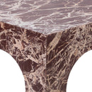Meridian Palermo Cherry Marble End Table IMAGE 7